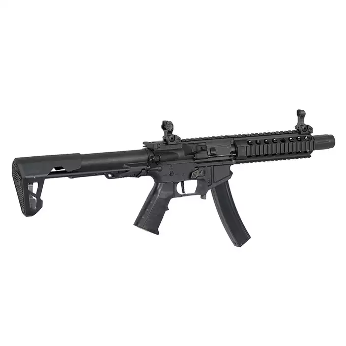 [Zestaw] PDW SBR Long - Black [King Arms] + AKUMULATOR AIRSOFTOWY 25C 800MAH 3S1P 11.1V LIPO GENS ACE G-TECH T-PLUG