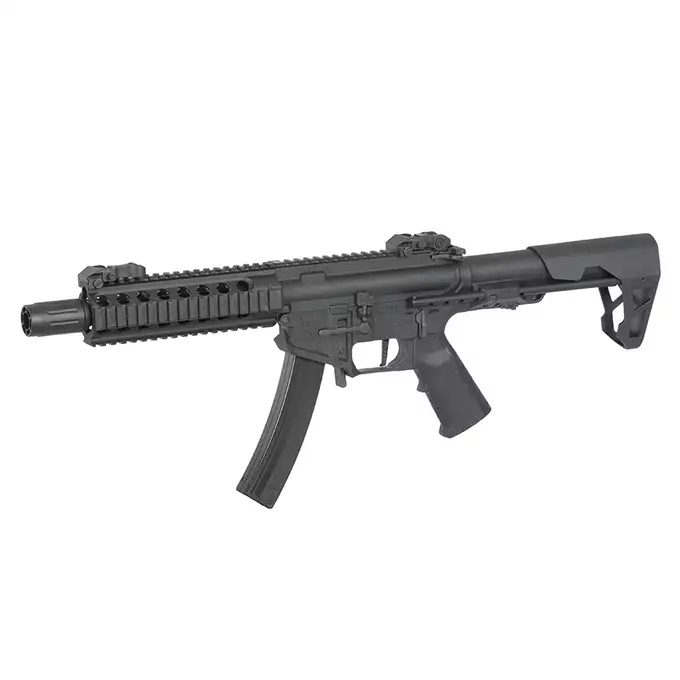 [Zestaw] PDW SBR Long - Black [King Arms] + AKUMULATOR AIRSOFTOWY 25C 800MAH 3S1P 11.1V LIPO GENS ACE G-TECH T-PLUG
