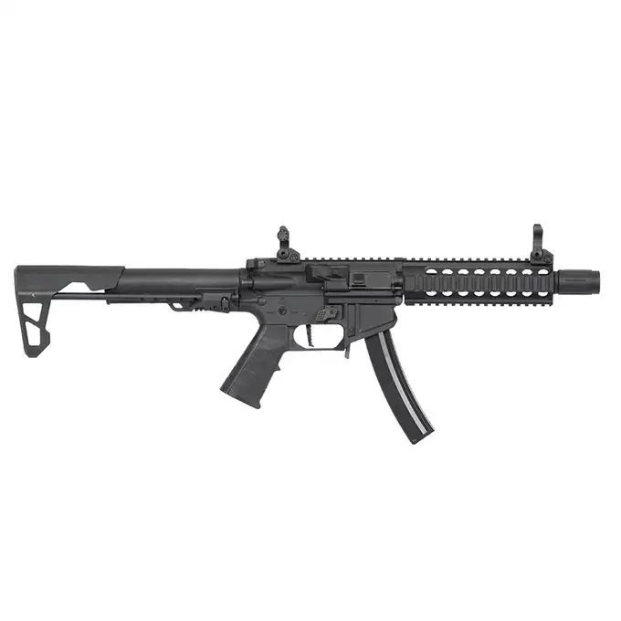 [Zestaw] PDW SBR Long - Black [King Arms] + AKUMULATOR AIRSOFTOWY 25C 800MAH 3S1P 11.1V LIPO GENS ACE G-TECH T-PLUG