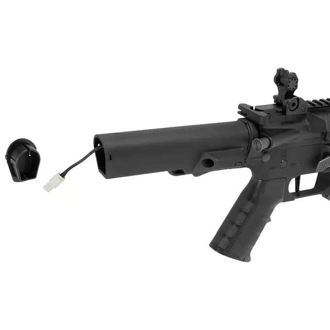 [Zestaw] PDW SBR Long - Black [King Arms] + AKUMULATOR AIRSOFTOWY 25C 800MAH 3S1P 11.1V LIPO GENS ACE G-TECH T-PLUG