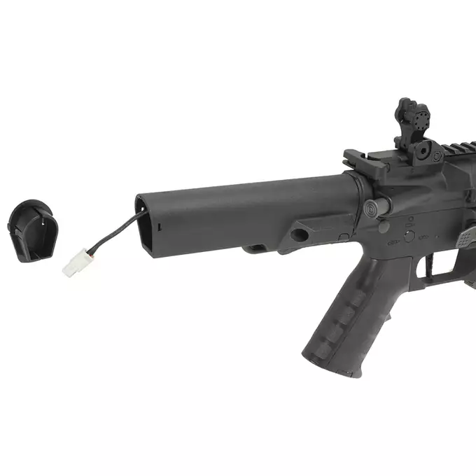 [Zestaw] PDW SBR SD - Black [King Arms] + AKUMULATOR AIRSOFTOWY 25C 800MAH 3S1P 11.1V LIPO GENS ACE G-TECH T-PLUG