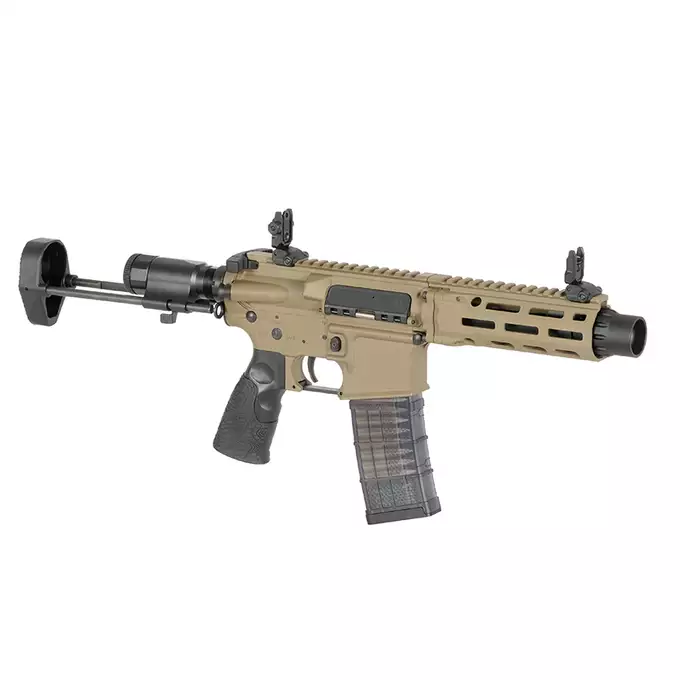 [Zestaw] Replika Daniel Defense DDM4 PDW SBR - FDE [EMG] + AKUMULATOR AIRSOFTOWY 25C 800MAH 3S1P 11.1V LIPO GENS ACE G-TECH T-PLUG