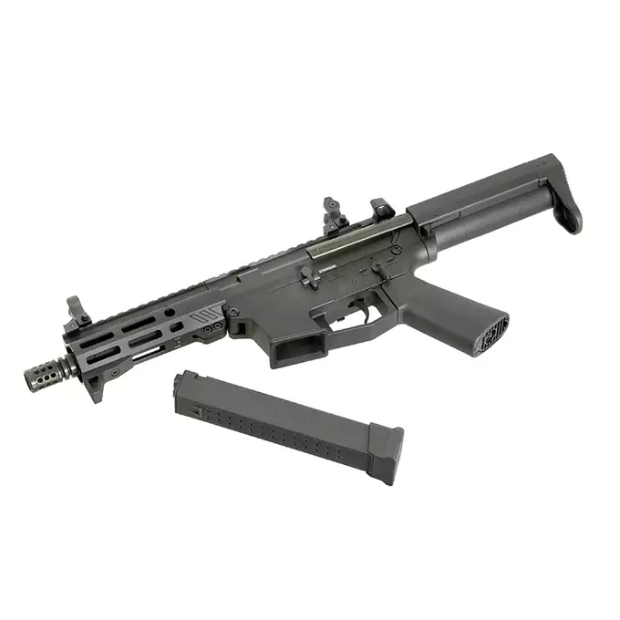 [Zestaw] Kompaktowa replika PDW Angstadt Arms UDP-9 G3 AEG - Black [S&amp;T/EMG] + AKUMULATOR AIRSOFTOWY 25C 800MAH 3S1P 11.1V LIPO GENS ACE G-TECH T-PLUG