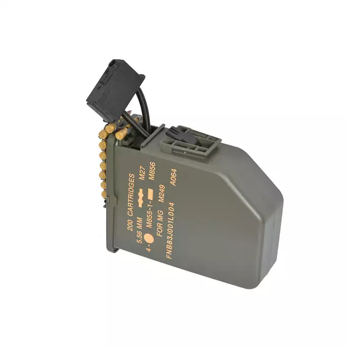 6000rd Electric Box Magazine M249 - Olive [BattleAxe] | TaiwanGun