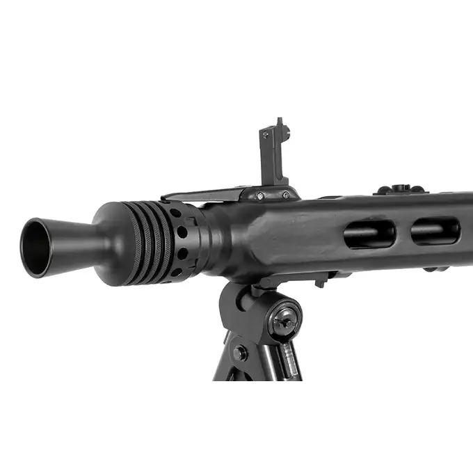 [Zestaw] Replika Karabinu Maszynowego MG42 Full Metal AEG -  Real Wood [AGM] + Elektryczny magazynek bębnowy na 2500 kulek do MG42 [AGM]