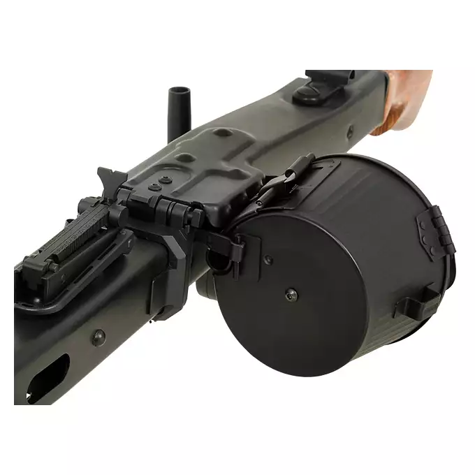 [Zestaw] Replika Karabinu Maszynowego MG42 Full Metal AEG -  Real Wood [S&amp;T] + Elektryczny magazynek bębnowy na 2500 kulek do MG42 [S&amp;T]