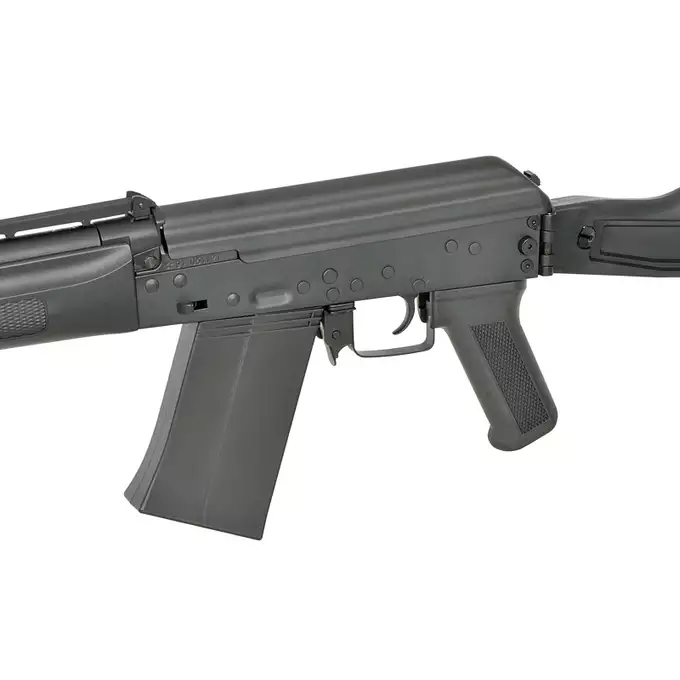 [Zestaw] Replika Strzelby Półautomatycznej SAIGA-12K [Double Bell] + Magazynek Hi-cap 300 kulek do SAIGA-12K [Double Bell]