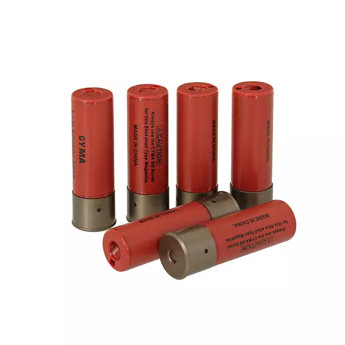 [Ensemble] Shotgun M8870 V2 (Green Gaz) - Black [Golden Eagle] + Kit de 6 cartouches pour fusil a pompe [CYMA]