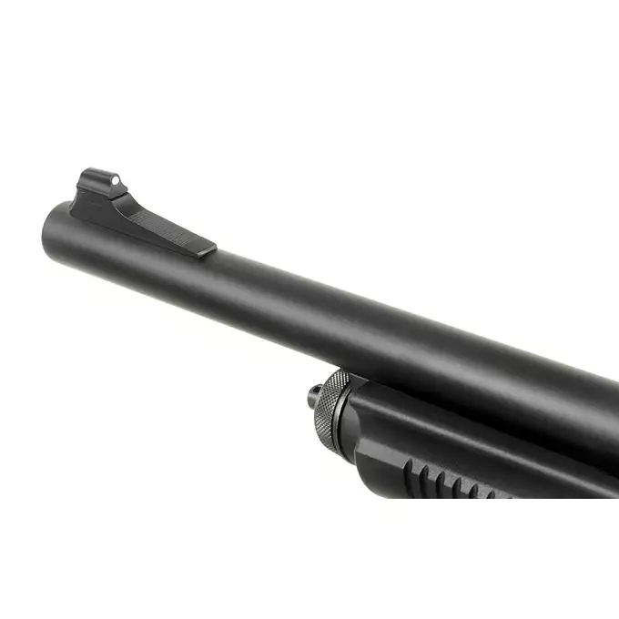 [Zestaw] Strzelba M8870 (Zasilana CO2) - Black [Golden Eagle] + Zestaw 6 naboi na 30 kulek do strzelby [CYMA] + Taktyczny uchwyt na naboje do strzelby - Black [8FIELDS]