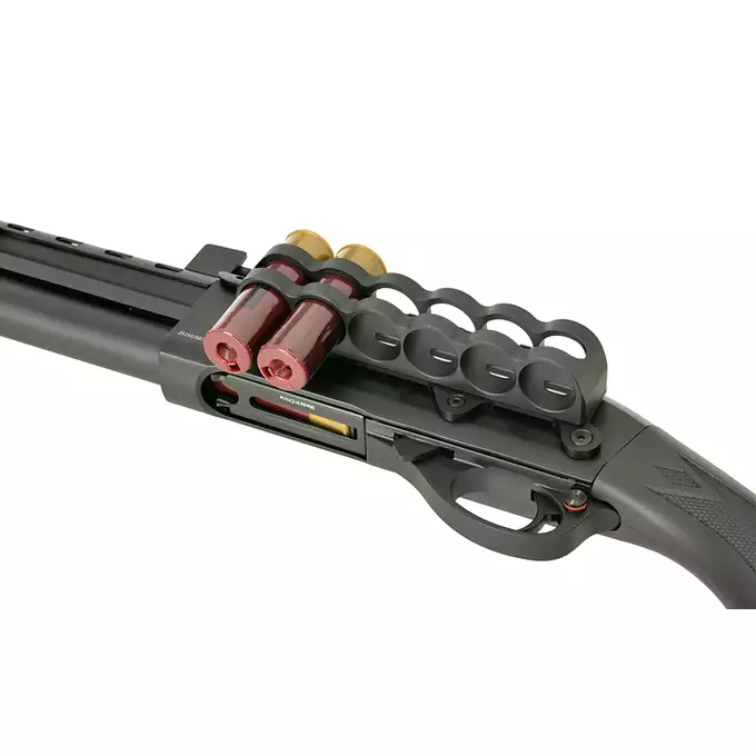 [Zestaw] Replika strzelby Strike Industries Licensed M870 - Black [EMG] + Zestaw 6 naboi na 30 kulek do strzelby [CYMA]