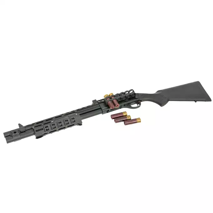 [Zestaw] Replika strzelby Strike Industries Licensed M870 - Black [EMG] + Zestaw 6 naboi na 30 kulek do strzelby [CYMA]