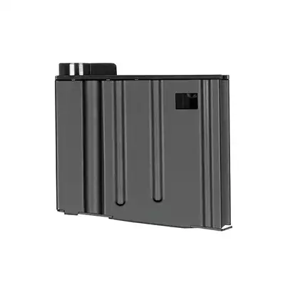 [Zestaw] SR25/AR10 Stalowy magazynek na 40 kulek - Black [Double Bell] + Stopka do magazynka SR25 [Hades Airsoft]