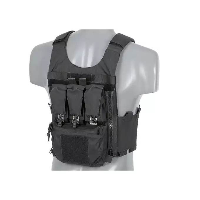 [Zestaw] Assault back panel - Black [WETAC] + ZIP MOLLE - Black [WETAC]