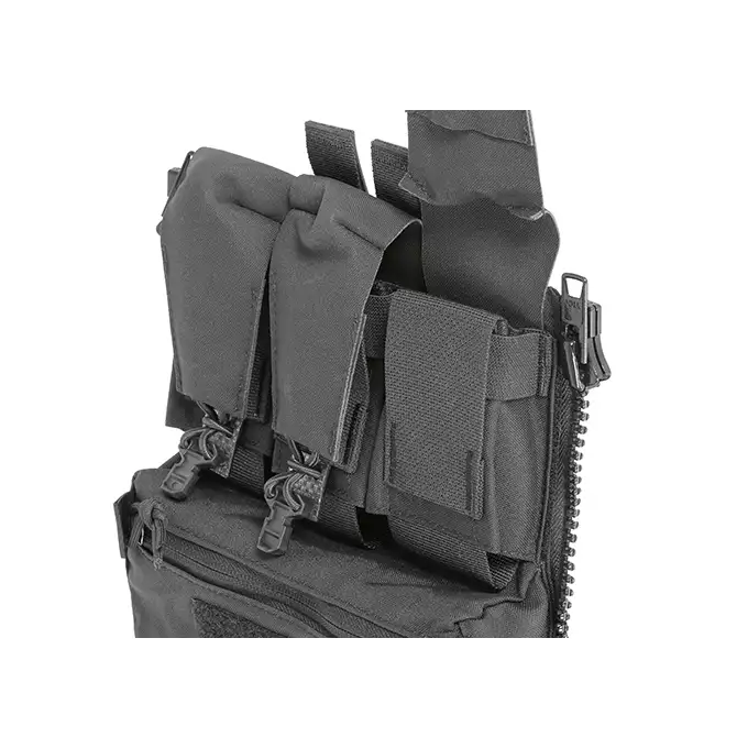 [Zestaw] Assault back panel - Black [WETAC] + ZIP MOLLE - Black [WETAC]