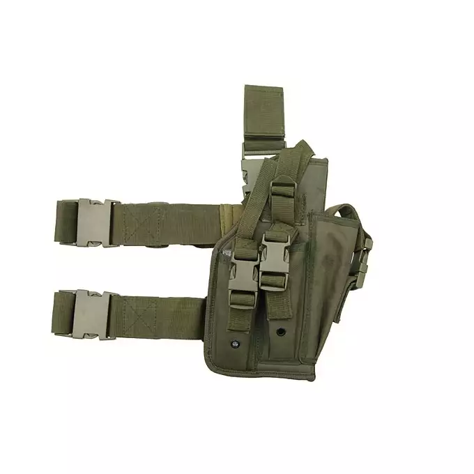 [Zestaw] CM.121 [CYMA] + Kabura udowa na duży pistolet - Olive [8FIELDS]