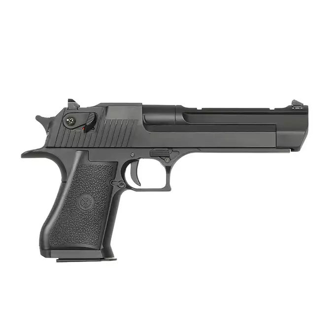 [Zestaw] Pistolet airsoftowy 779S GBB (Green gas) [Double Bell] + Kabura udowa na duży pistolet - Olive [8FIELDS]