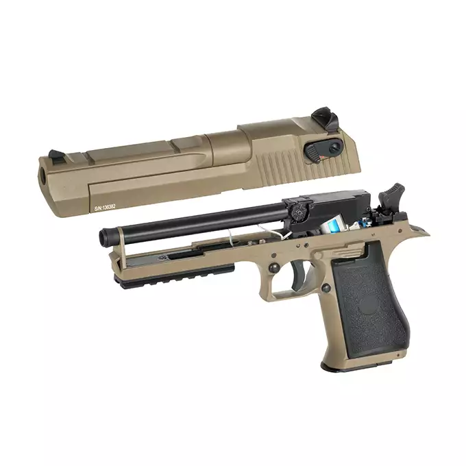 [Zestaw] CM.121S mosfet edition - Tan [CYMA] + Kabura udowa na duży pistolet - Olive [8FIELDS]