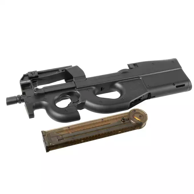 [Zestaw] Replika pistoletu maszynowego FN P90 [Cybergun] + Zawieszenie taktyczne do replik serii CM.060 - tan [8FIELDS]