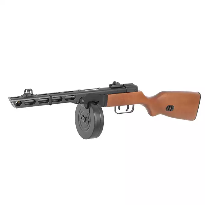 [Zestaw] Replika SW-09 AEG PPSz-41 - Real Wood [Snow Wolf] + Pokrowiec na broń długą 105cm - Coyote [8FIELDS]