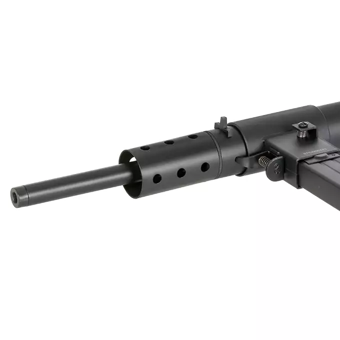 [Zestaw] Replika pistoletu maszynowego STEN MK2 Full Steel - Black [AGM] + Pokrowiec na broń długą 105cm - Coyote [8FIELDS]
