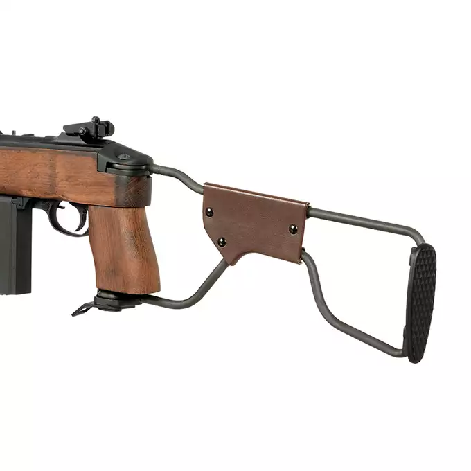 [Zestaw] Replika karabinka M1A1 Paratrooper - Real Wood [King Arms] + Pokrowiec na broń długą 105cm - Coyote [8FIELDS]