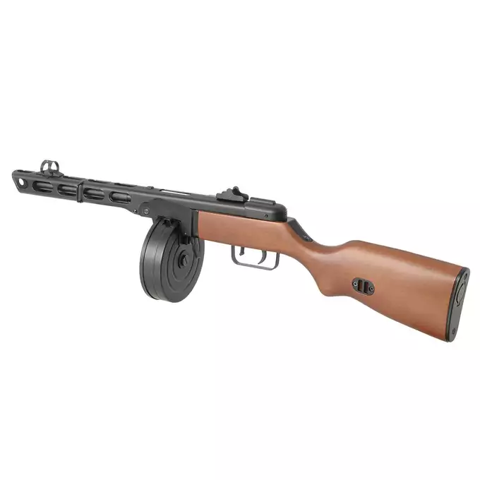 [Zestaw] Replika SW-09 AEG PPSz-41 - Real Wood [Snow Wolf] + Pokrowiec na broń długą 105cm - Coyote [8FIELDS]