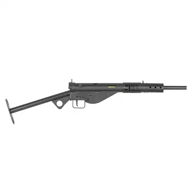 [Zestaw] Replika pistoletu maszynowego STEN MK2 Full Steel - Black [AGM] + Pokrowiec na broń długą 105cm - Coyote [8FIELDS]