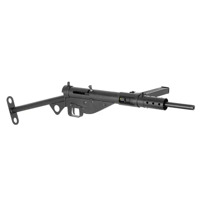 [Zestaw] Replika pistoletu maszynowego STEN MK2 Full Steel - Black [AGM] + Pokrowiec na broń długą 105cm - Coyote [8FIELDS]