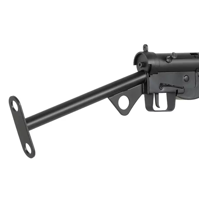 [Zestaw] Replika pistoletu maszynowego STEN MK2 Full Steel - Black [AGM] + Pokrowiec na broń długą 105cm - Coyote [8FIELDS]