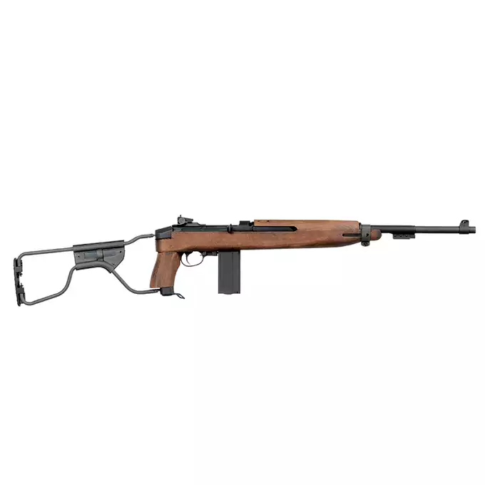 [Zestaw] Replika karabinka M1A1 Paratrooper - Real Wood [King Arms] + Pokrowiec na broń długą 105cm - Coyote [8FIELDS]