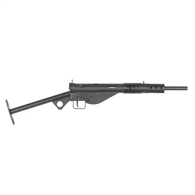 [Zestaw] Replika pistoletu maszynowego STEN MK2 Full Steel - Black [AGM] + Pokrowiec na broń długą 105cm - Coyote [8FIELDS]