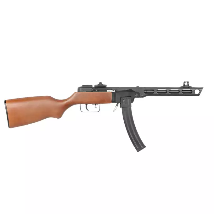 [Zestaw] Replika SW-09 AEG PPSz-41 - Real Wood [Snow Wolf] + Pokrowiec na broń długą 105cm - Coyote [8FIELDS]