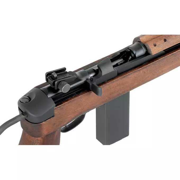 [Zestaw] Replika karabinka M1A1 Paratrooper - Real Wood [King Arms] + Pokrowiec na broń długą 105cm - Coyote [8FIELDS]