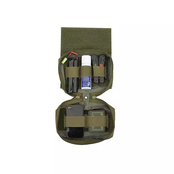 [Zestaw] Jump Plate Carrier V2 z atrapami płyt balistycznych - Black + Nerka zrzutowa do kamizelki - Black [8FIELDS]