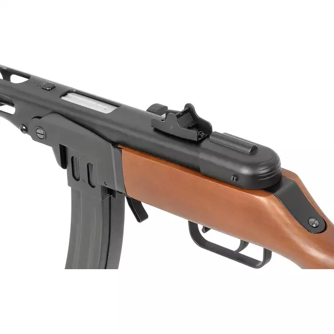 [Zestaw] Replika SW-09 AEG PPSz-41 - Real Wood [Snow Wolf] + Pokrowiec na broń długą 105cm - Coyote [8FIELDS]