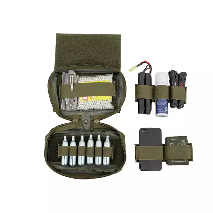 [Zestaw] Buckle Up Assault Plate Carrier Cummerbund - Black [8FIELDS] + Nerka zrzutowa do kamizelki - Black [8FIELDS]