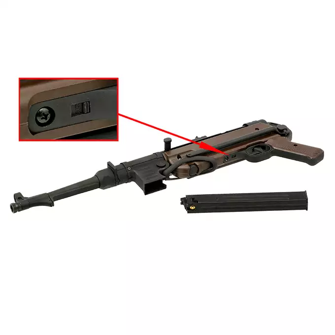[Zestaw] SR40 GBB CO2 [SRC] + Pokrowiec na broń długą 105cm - Coyote [8FIELDS]