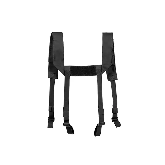 [Zestaw] Bojowy pas biodrowy MOLLE (L) - Black [8FIELDS PREMIUM] + Uniwersalne szelki taktyczne do pasa - Black [8FIELDS]