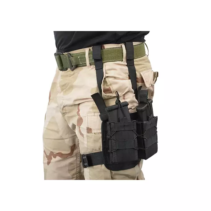 [Zestaw] Mały modularny panel udowy - Multicam [8FIELDS] + Otwarta podwójna ładownica na magazynki 5.56 - Multicamo [8FIELDS]