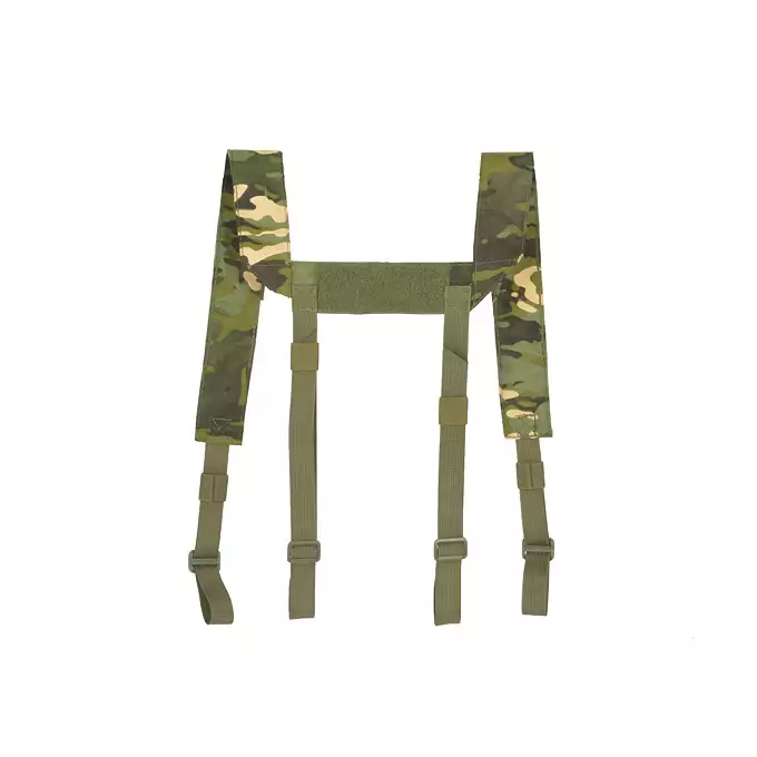 [Zestaw] Bojowy pas biodrowy MOLLE (L) - Multicam Tropic [8FIELDS PREMIUM] + Uniwersalne szelki taktyczne do pasa - Multicam Tropic [8FIELDS]