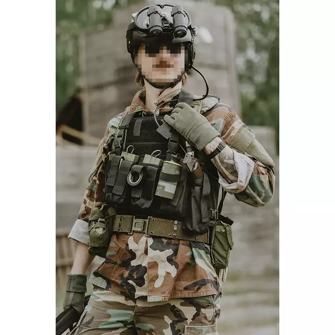 [Zestaw] Kamizelka Delta Soft Body Armor - OLIVE [8FIELDS] + Kabura mocowana na rzep - olive [8FIELDS]