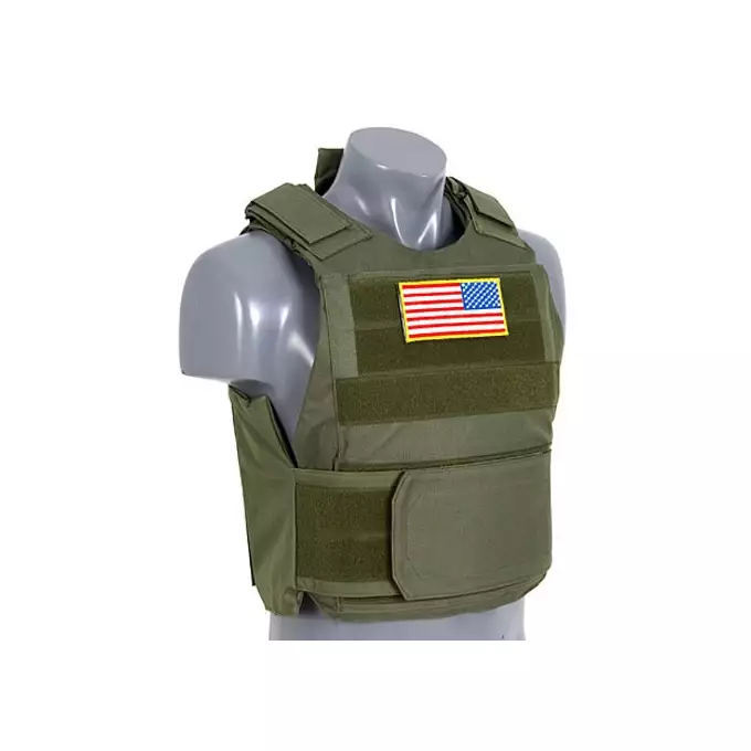 [Zestaw] Kamizelka Delta Soft Body Armor - OLIVE [8FIELDS] + Kabura mocowana na rzep - olive [8FIELDS]