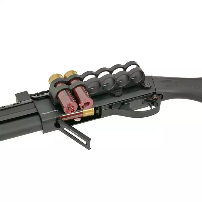[Zestaw] Replika strzelby Strike Industries Licensed M870 - Black [EMG] + Miniaturowy Celownik Pistoletowy / karabinowy - Black [JJ Airsoft]