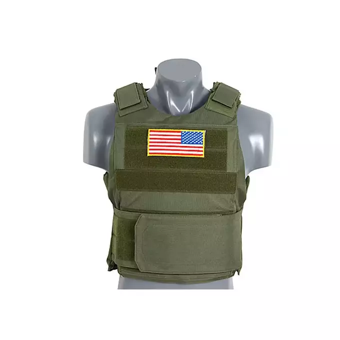[Zestaw] Kamizelka Delta Soft Body Armor - OLIVE [8FIELDS] + Kabura mocowana na rzep - olive [8FIELDS]