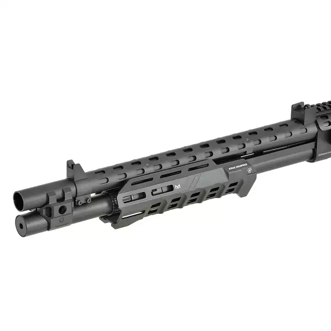 [Zestaw] Replika strzelby Strike Industries Licensed M870 - Black [EMG] + Miniaturowy Celownik Pistoletowy / karabinowy - Black [JJ Airsoft]