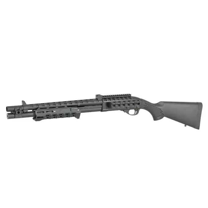 [Zestaw] Replika strzelby Strike Industries Licensed M870 - Black [EMG] + Miniaturowy Celownik Pistoletowy / karabinowy - Black [JJ Airsoft]