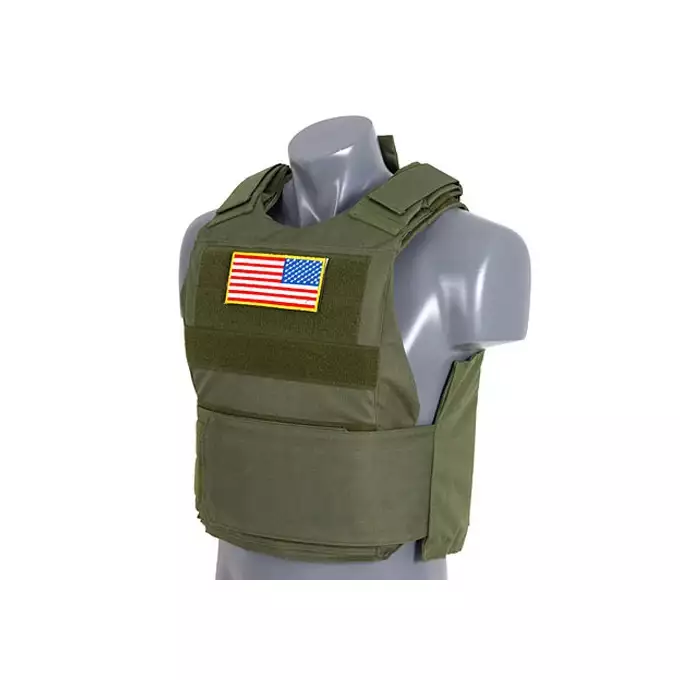 [Zestaw] Kamizelka Delta Soft Body Armor - OLIVE [8FIELDS] + Kabura mocowana na rzep - olive [8FIELDS]