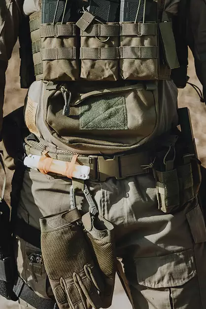 Rigid Combat Belt MOLLE (XL) - Olive [8FIELDS]