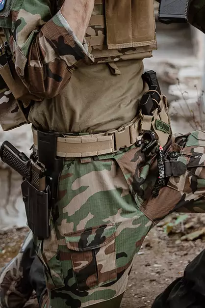 Rigid Combat Belt MOLLE (XL) - Coyote [8FIELDS]