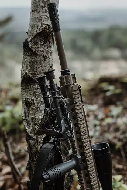 Adjustable 6-Level Bipod with RIS Rail Adapter [Rokstad]